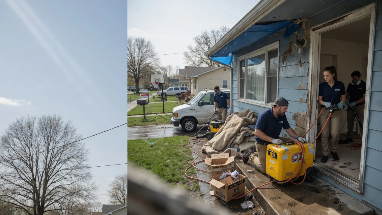 Basement Flood Cleanup in Campbellsburg, IN near me